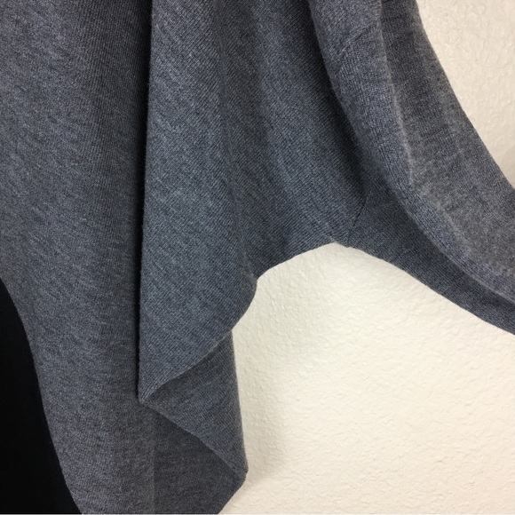Simple by Suzanne Betro Women’s Black Gray Knit V-Neck Dolman Sleeve Size M - Picture 3 of 10